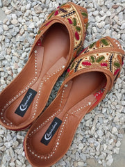 CHCK_310_ Peep Toes Multi Traditional Khussa